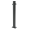 Ornamental bollard | Series 482B | � 82 mm | stationary, to be fixed by plugswith base plate 100 x 150 mm | without lock | with 2 eyelets